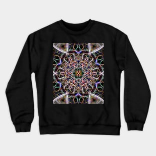 Abstract textured mandala Crewneck Sweatshirt